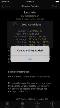 Meteor Shower Guide iPhone image 3