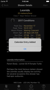 Meteor Shower Guide screenshot