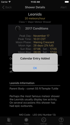 Meteor Shower Guide screenshot 3