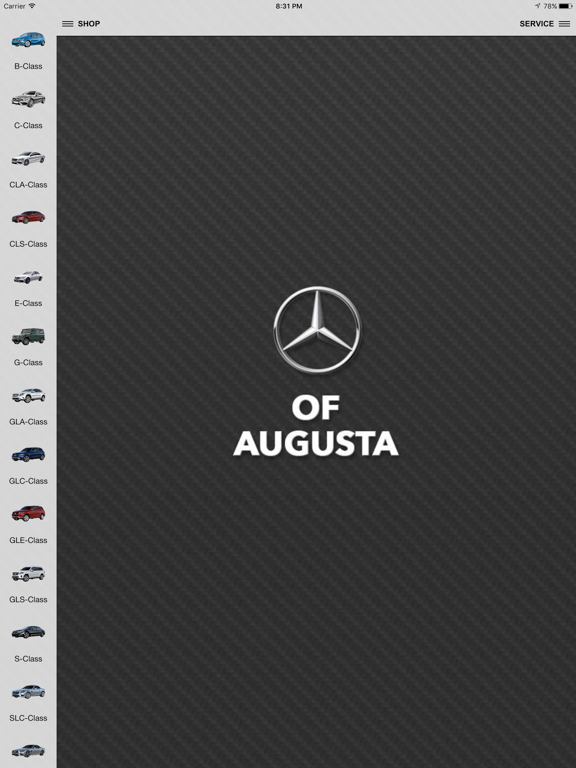 Mercedes-Benz of Augusta iPad screenshot 1 - Shopping app