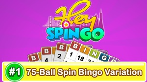 Hey SpinGo™: 75 Ball Spin Bingo Game screenshot #1 for iPhone