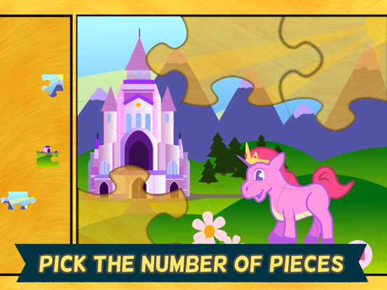 Pony Games for Girls: Little Horse Jigsaw Puzzles iPad screenshot 2 - Games app