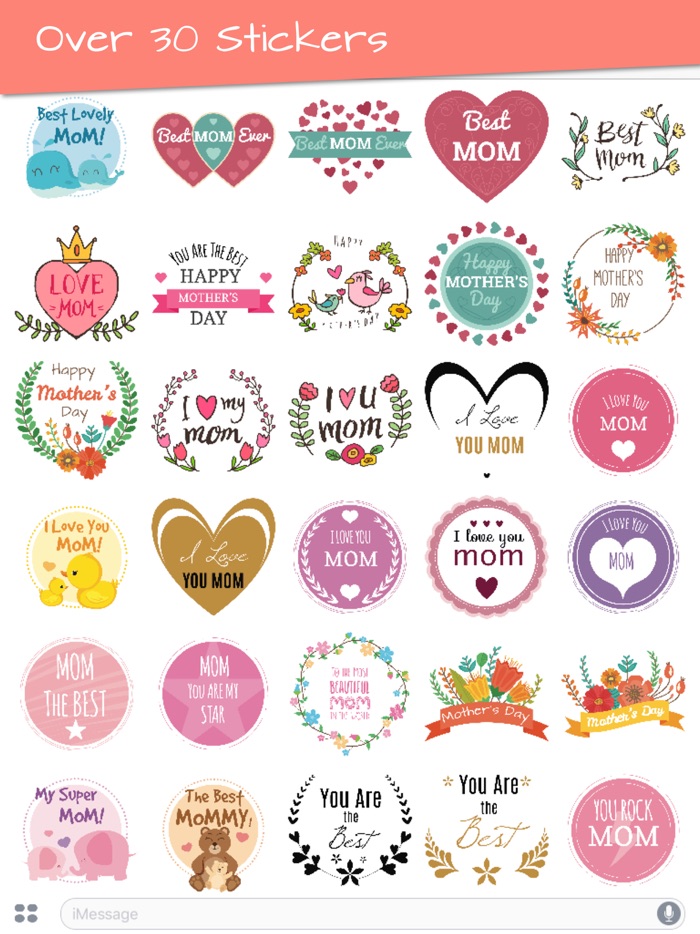 Mothers Day 2018 Stickers