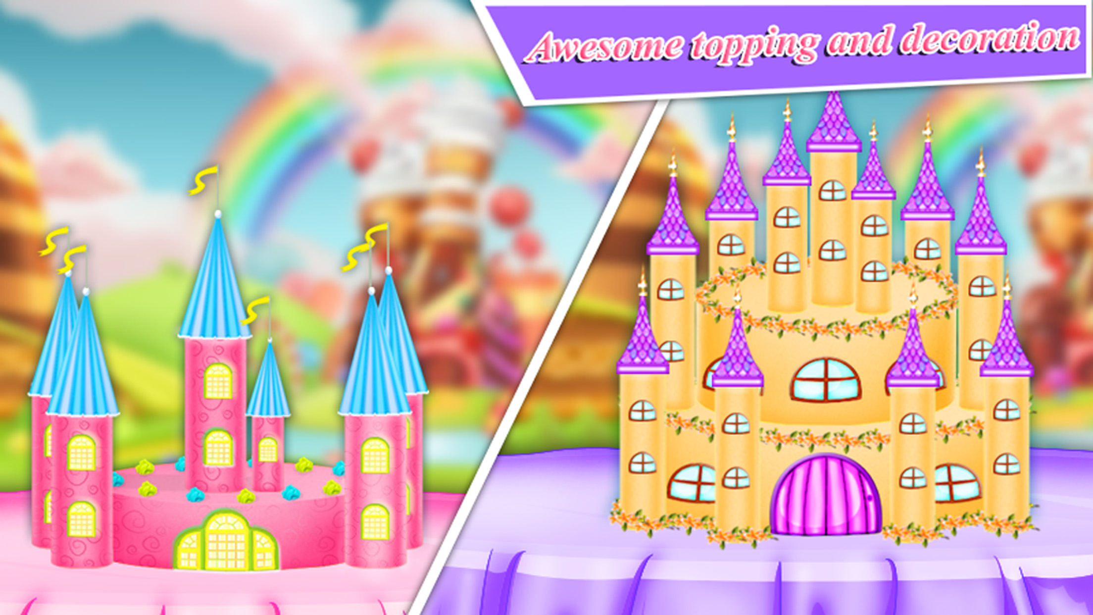 DIY Castle Cake Maker Cook! Royal Dessert Chef