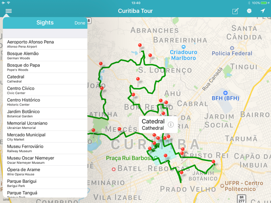 Screenshot #4 pour Curitiba Tour