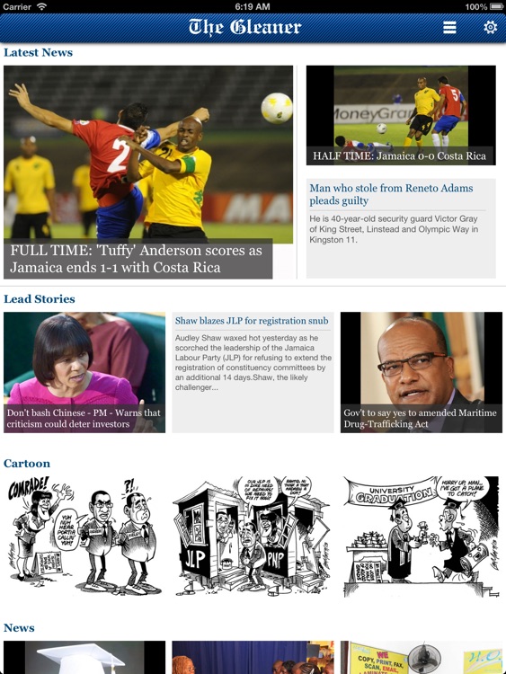 Jamaica Gleaner for iPad
