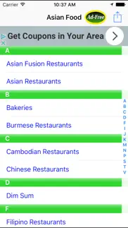 asian food restaurant finder nearby iphone screenshot 1