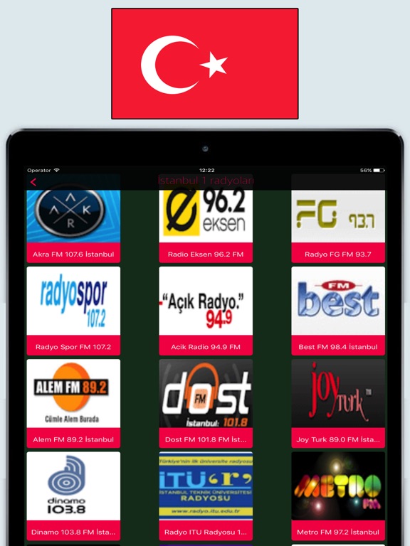 Radio Turkiye / Turkey FM – Radios Stations Live iPad screenshot 3 - Music app