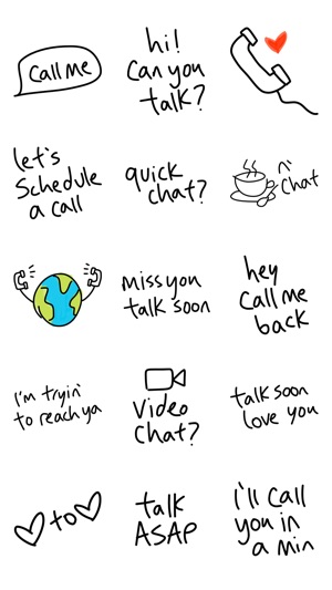 Call me sticker, phone emoji stickers for iMessage(圖2)-速報App