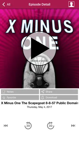 Game screenshot X Minus One - Old Time Radio App hack