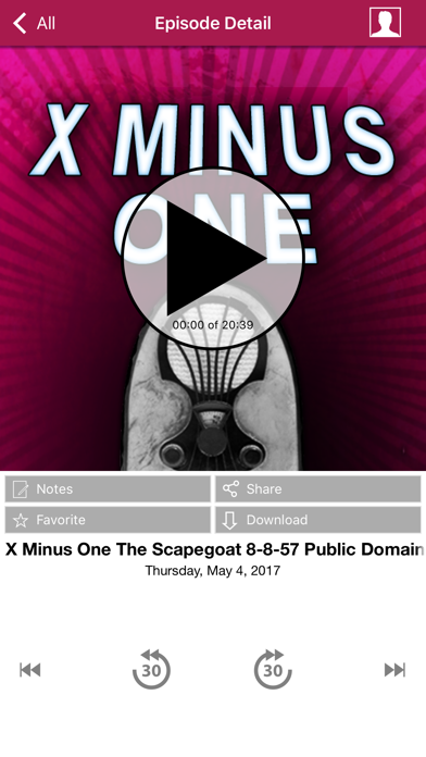 Screenshot #3 pour X Minus One - Old Time Radio App