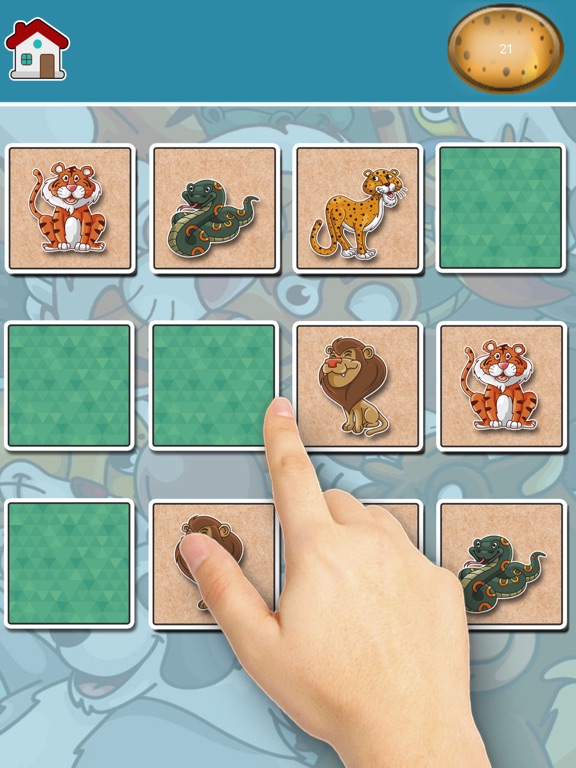 Screenshot #6 pour Animaux Trouver les paires d'apprentissage