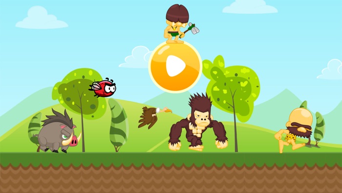 野人大冒险-疯狂原始人丛林探险游戏