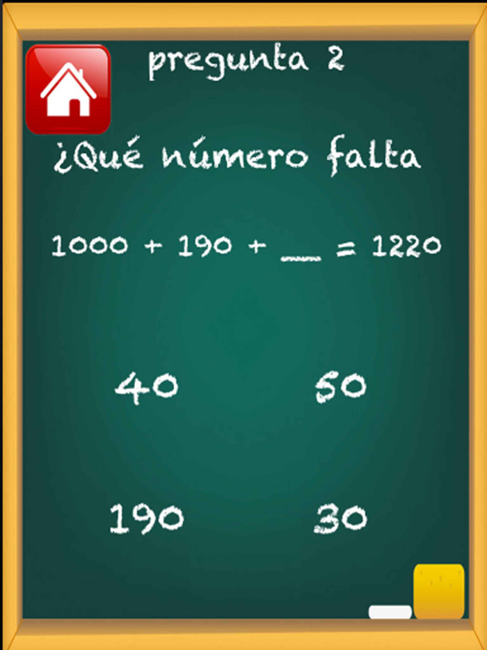 Tercer grado de matemáticas