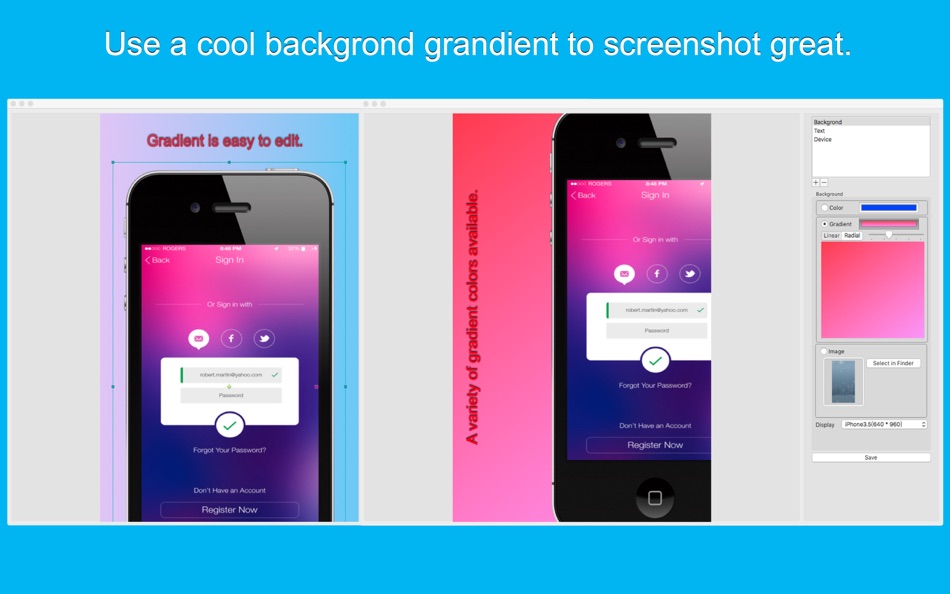 #3. Screenshot Design-Great App Mockup Generator (macOS) 来自: 文韬 杨