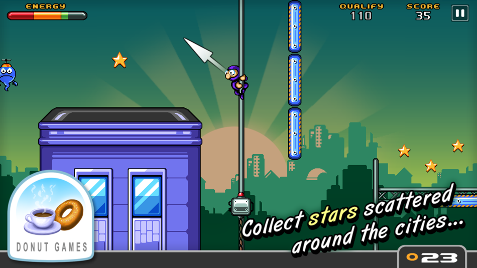 #2. Urban Ninja (iOS) Podle: Donut Games