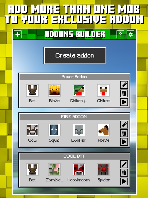 Screenshot #6 pour Addons Builder for Minecraft PE