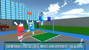 BasketBall Bouncy Physics 3D Cubic Block Party War screenshot