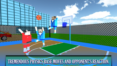 Screenshot #1 pour BasketBall Bouncy Physics 3D Cubic Block Party War