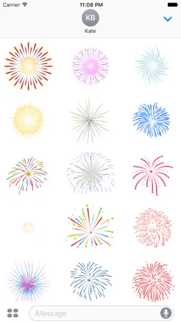 Game screenshot Animated Fireworks Celebration Stickers mod apk