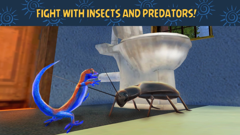 #3. Gecko Survival Simulator 3D (iOS) 由: Tayga Games OOO