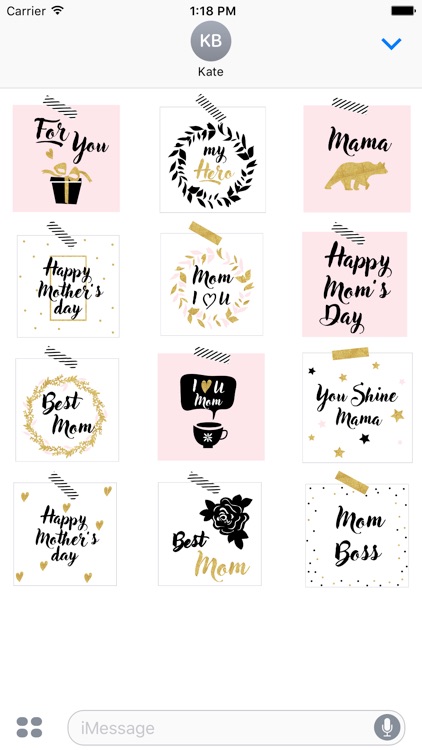 Dear Mother - Mother's day celebration stickers