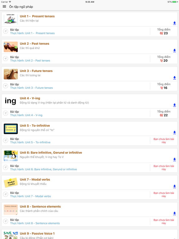 Screenshot #6 pour Ngu Phap Tieng Anh: Học ngữ pháp tiếng anh