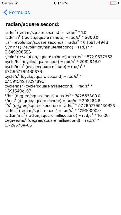 Angular acceleration converter screenshot-3