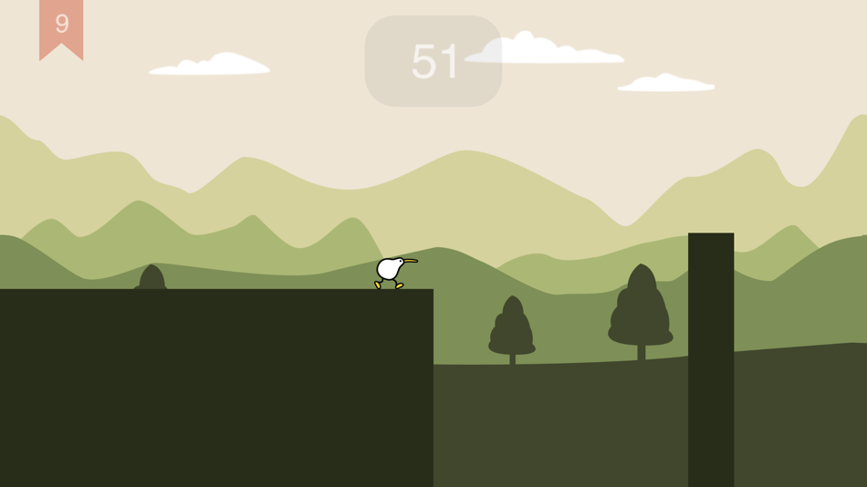 #2. Kiwi Go - jumping game (iOS) 由: Jing deng Liang