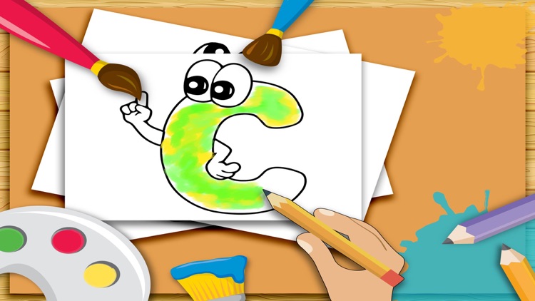 Coloring Book for Kids: Learn ABC screenshot-3
