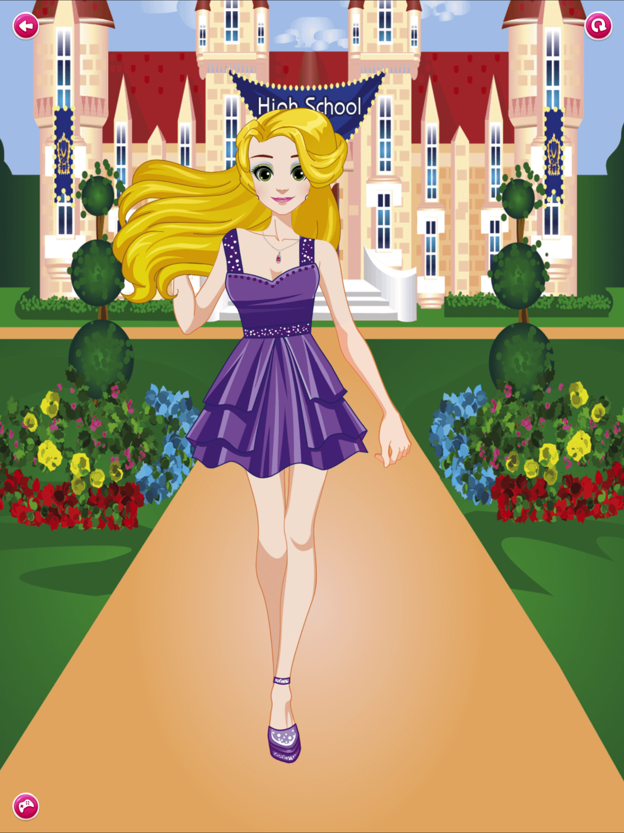 Back to School - Princess Anna Dress up Game