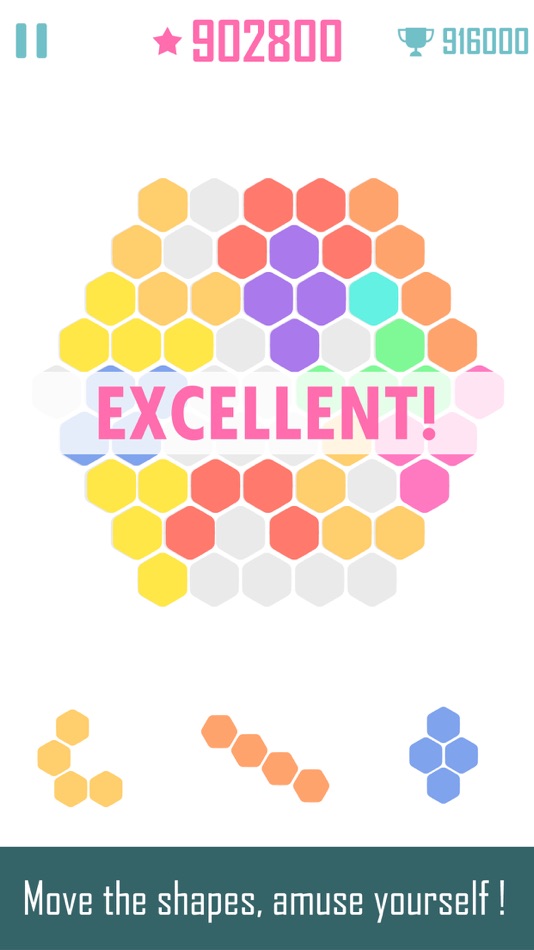 #3. Fill Grid Square & Hexagon blocks fever hex puzzle (iOS) 게시자: CapPlay Interactive Inc.