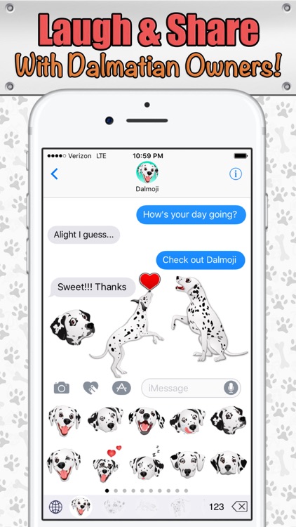 Dalmoji- Dalmatian Emojis and Stickers! screenshot-3