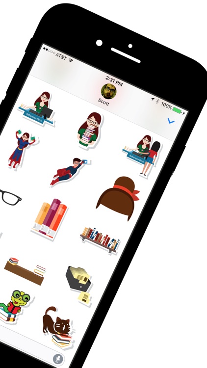 LibMoji: Library Themed Stickers