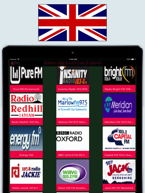 Radio United Kingdom FM / Radio Stations Online UK iPad screenshot 4 - Entertainment app
