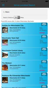 FMAC Venue Finder screenshot #2 for iPhone