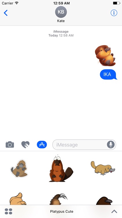 PlatypusCute - Platypus Emoji And Stickers Pack