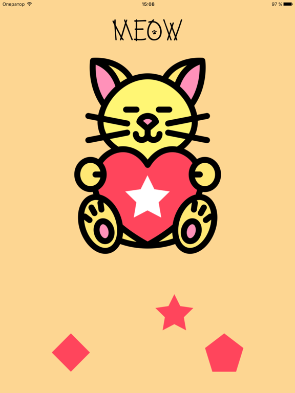 MEOW - learning shapes - kids & toddlers gameのおすすめ画像1