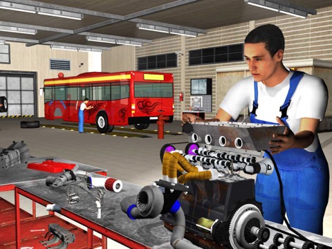 ビッグバスメカニックシミュレータ：修理エンジンのオーバーホール 3Dのおすすめ画像1