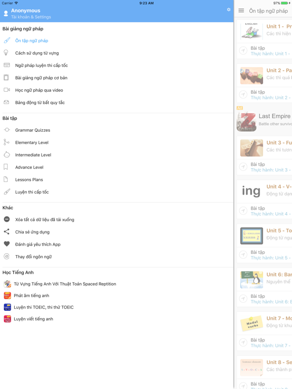 Screenshot #5 pour Ngu Phap Tieng Anh: Học ngữ pháp tiếng anh