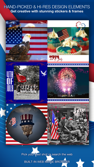 Insta 4th of July - United States of America 1776 Screenshot on iOS