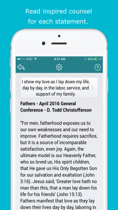 LDS Fathers Self Evaluation Tool - Lite screenshot 3