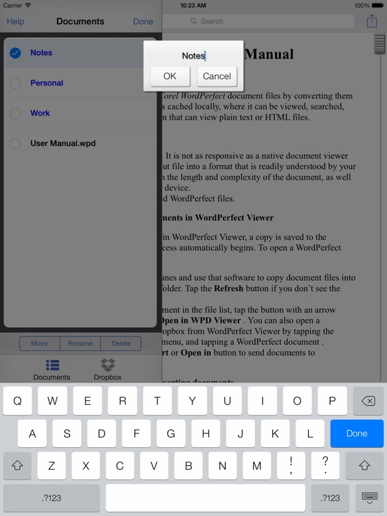 WordPerfect Viewer for the iPad screenshot-4