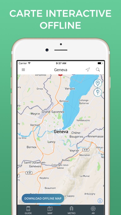 Screenshot #3 pour Genève Guide Voyage avec Offline Maps