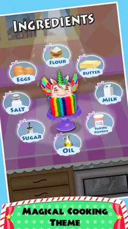 Game screenshot DIY Unicorn Rainbow Cake Cooking! Sweet Dessert apk