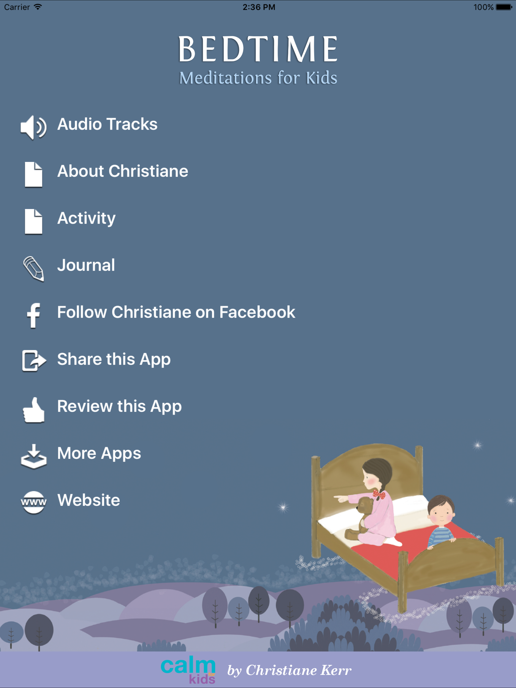 Bedtime Meditations For Kids by Christiane Kerr