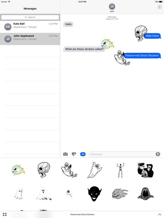 Screenshot #4 pour Paranormal Ghost Stickers
