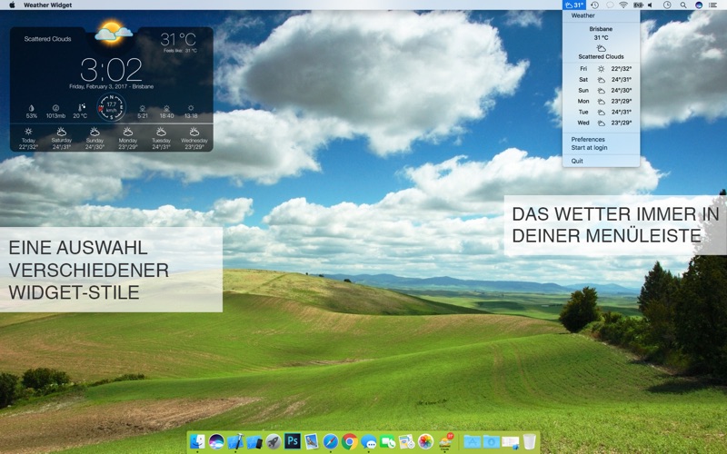 Wetter Widget Deutschland + für Windows Pc 10/8/7 und Mac