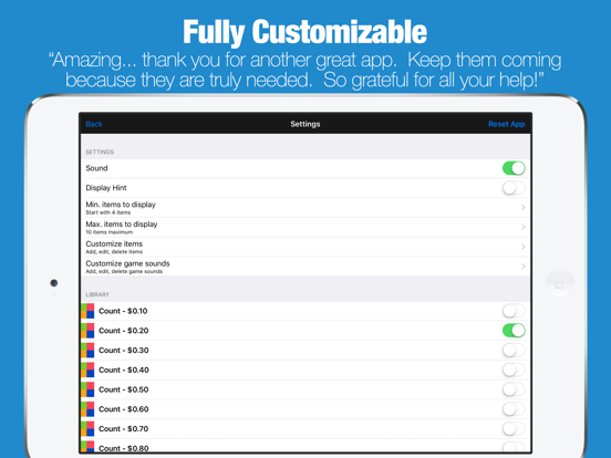 Count Money and Coins - Photo Touch Game iPad screenshot 4 - Education app
