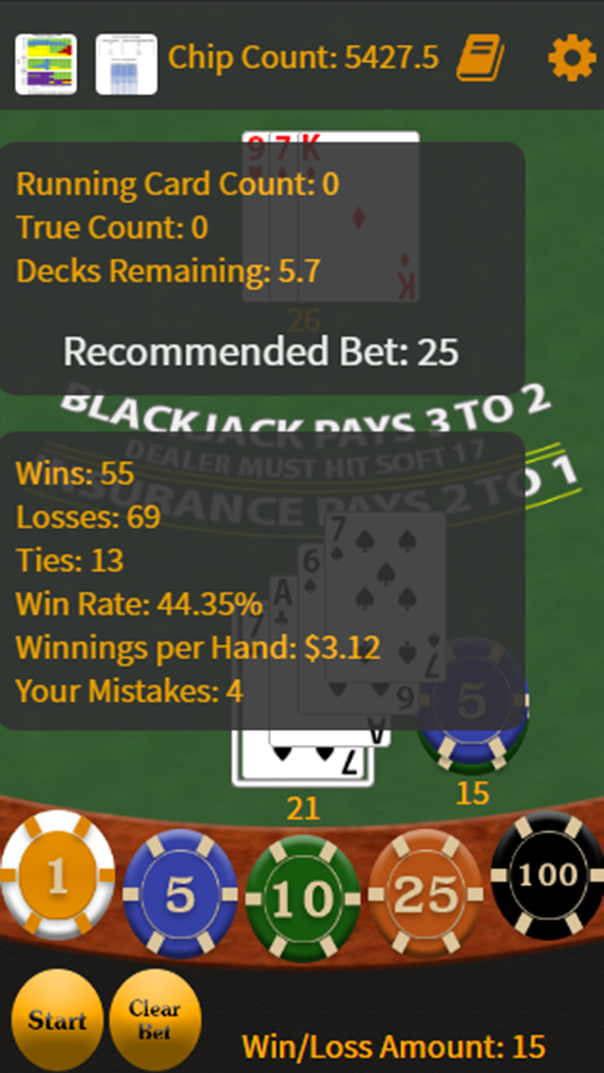 Card Counting Blackjack